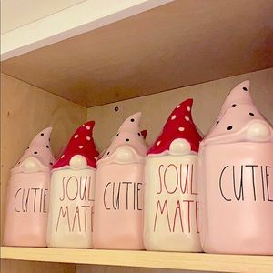 Soul Mate and Cutie Mugs with Gnome topper by RD